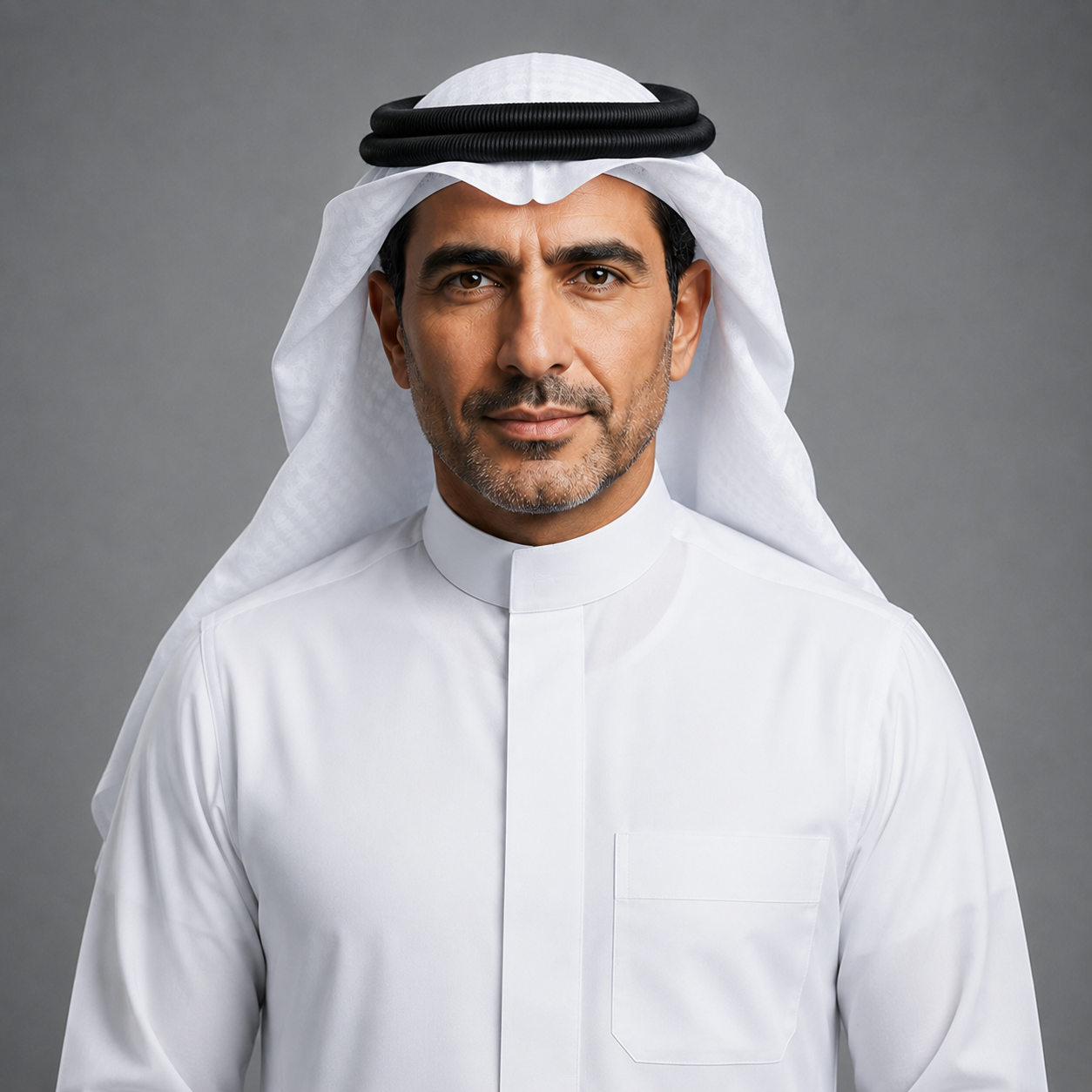 Corporate testimonial portrait.